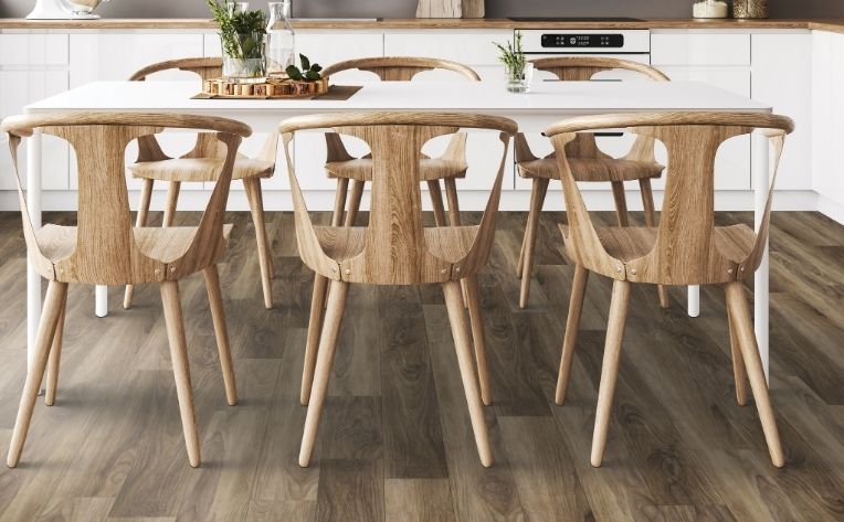 إعداد غرفة طعام المطبخ المصنوع من الخشب الصلب